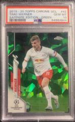 Timo Werner [Green] #42 Soccer Cards 2019 Topps Chrome UEFA Champions League Sapphire Prices
