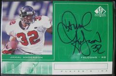 Jamal Anderson #JA Football Cards 1998 SP Authentic Player's Ink Prices