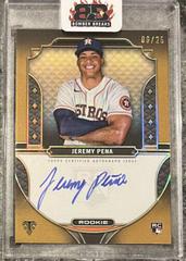 Jeremy Pena [Gold] Baseball Cards 2022 Topps Triple Threads Rookie Autographs Prices