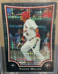Yadier Molina [X-Fractor] #187 Baseball Cards 2009 Bowman Chrome Prices