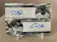 Shohei Ohtani, Mike Trout [Black & White RayWave] Baseball Cards 2022 Topps Chrome Sonic Dual Autographs Prices