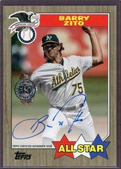 Barry Zito [Red] Baseball Cards 2022 Topps Update 1987 Autographs Prices