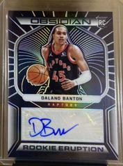 Dalano Banton Basketball Cards 2021 Panini Obsidian Rookie Eruption Signatures Prices