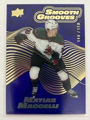Matias Maccelli [Sapphire] Hockey Cards 2022 Upper Deck Smooth Grooves Prices