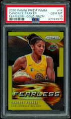 Candace Parker [Prizm Gold] #14 Basketball Cards 2020 Panini Prizm WNBA Fearless Prices