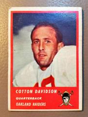 Cotton Davidson Football Cards 1963 Fleer Prices