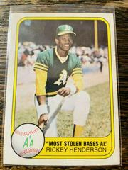 Rickey Henderson #351 Baseball Cards 1981 Fleer Prices