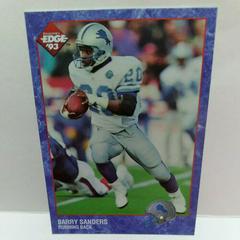 Barry Sanders #64 Football Cards 1993 Collector's Edge Prices