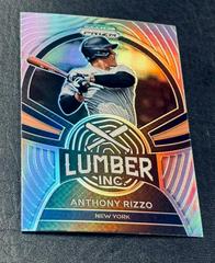 Anthony Rizzo [Silver Prizm] Baseball Cards 2022 Panini Prizm Lumber Inc Prices