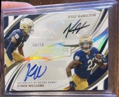 Kyle Hamilton, Kyren Williams [Gold] #DA-KK Football Cards 2022 Panini Immaculate Collegiate Dual Autographs Prices