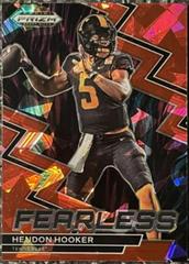 Hendon Hooker [Red Ice] #F-20 Football Cards 2023 Panini Prizm Draft Picks Fearless Prices