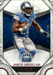 Ameer Abdullah [Pink] #5 Football Cards 2016 Panini Crown Royale Prices