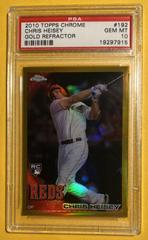 Chris Heisey [Gold Refractor] #192 Baseball Cards 2010 Topps Chrome Prices