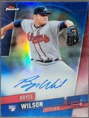 Bryse Wilson [Blue Refractor] Baseball Cards 2019 Topps Finest Autographs Prices
