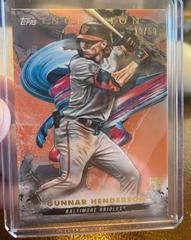 Gunnar Henderson [Orange] #47 Baseball Cards 2023 Topps Inception Prices