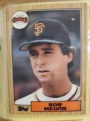 Bob Melvin #549 Baseball Cards 1987 Topps Prices