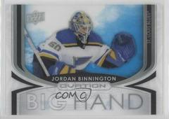 Jordan Binnington #BH-30 Hockey Cards 2021 Upper Deck Ovation Big Hand Prices