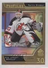 Martin Brodeur [Gold] #P-11 Hockey Cards 2020 SP Signature Edition Legends Profiles Prices
