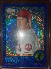 Mike Trout [Blue Sparkle] Baseball Cards 2022 Topps Heritage Prices