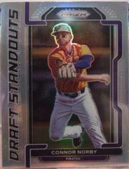 Connor Norby [Silver Prizm] #DS-CN Baseball Cards 2021 Panini Prizm Draft Picks Standouts Prices