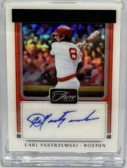 Carl Yastrzemski [Two Strikes] Baseball Cards 2022 Panini Three and Two Legendary Signatures Prices