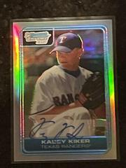 Kasey Kiker [Refractor Autograph] Baseball Cards 2006 Bowman Chrome Draft Picks Prices