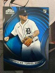 Spencer Torkelson [Blue] #3 Baseball Cards 2022 Topps Chrome Black Prices