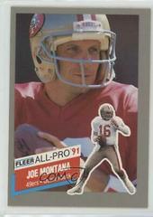 Joe Montana #19 Football Cards 1991 Fleer All Pro Prices