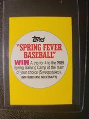 Spring Fever Baseball Baseball Cards 1988 Topps Prices