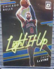 Zach LaVine [Blue] #12 Basketball Cards 2021 Panini Donruss Optic Light It Up Prices