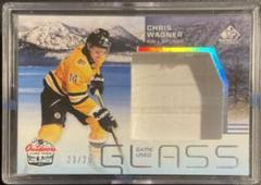 Chris Wagner [Sunset] #LT-CW Hockey Cards 2021 SP Game Used NHL Lake Tahoe Games Rink Glass Relics Prices