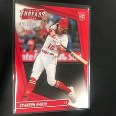 Brandon Marsh [Red] #1 Baseball Cards 2022 Panini Chronicles Threads Prices