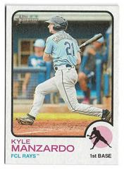 Kyle Manzardo [Flip Stock] #77 Baseball Cards 2022 Topps Heritage Minor League Prices