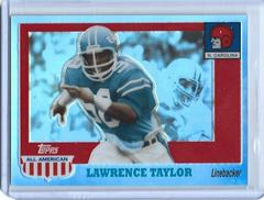 Lawrence Taylor [Chrome Refractor] #17 Football Cards 2005 Topps All American Prices