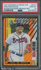 Cristian Pache [Orange Refractor] #BA-22 Baseball Cards 2021 Bowman Chrome Ascensions Prices