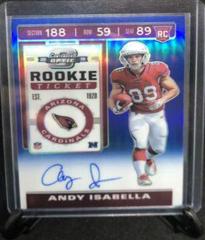 Andy Isabella [Autograph Blue] #103 Football Cards 2019 Panini Contenders Optic Prices