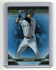 Derek Jeter [Sapphire] #2 Baseball Cards 2021 Topps Triple Threads Prices