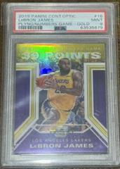 LeBron James [Gold] #16 Basketball Cards 2019 Panini Contenders Optic Playing the Numbers Game Prices