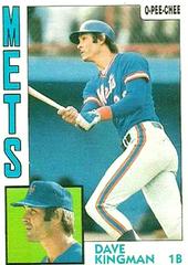 Dave Kingman #172 Baseball Cards 1984 O Pee Chee Prices