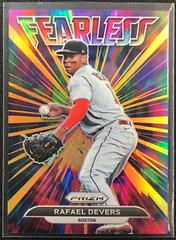 Rafael Devers [Neon Orange Prizm] #FL-12 Baseball Cards 2022 Panini Prizm Fearless Prices