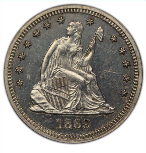 1869 [PROOF] Seated Liberty Quarter Prices | Ungraded, NGC, PCGS Values