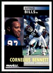 Cornelius Bennett #56 Football Cards 1991 Pinnacle Prices