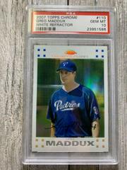 Greg Maddux [White Refractor] Baseball Cards 2007 Topps Chrome Prices