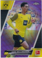 Jude Bellingham [Purple Wave] Soccer Cards 2021 Topps Chrome Bundesliga Prices