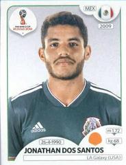 Jonathan Dos Santos [Black Back] #461 Soccer Cards 2018 Panini World Cup Stickers Prices