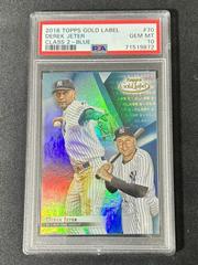 Derek Jeter [Class 2 Blue] #70 Baseball Cards 2018 Topps Gold Label Prices
