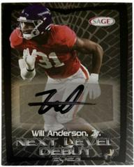 Will Anderson Jr. #ART-WA Football Cards 2023 Sage Artistry Autographs Prices