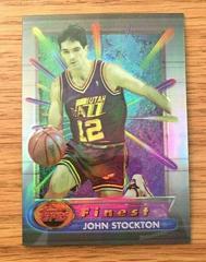 John Stockton [Refractor] Basketball Cards 1994 Finest Prices