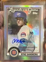 Ryne Sandberg [Autograph] Baseball Cards 2023 Topps Legends of the Game Prices