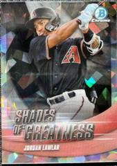 Jordan Lawlar [Atomic] #SG-4 Baseball Cards 2022 Bowman Chrome Shades of Greatness Prices